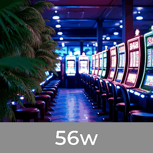 56w: Cassino com slots e jackpots ao vivo